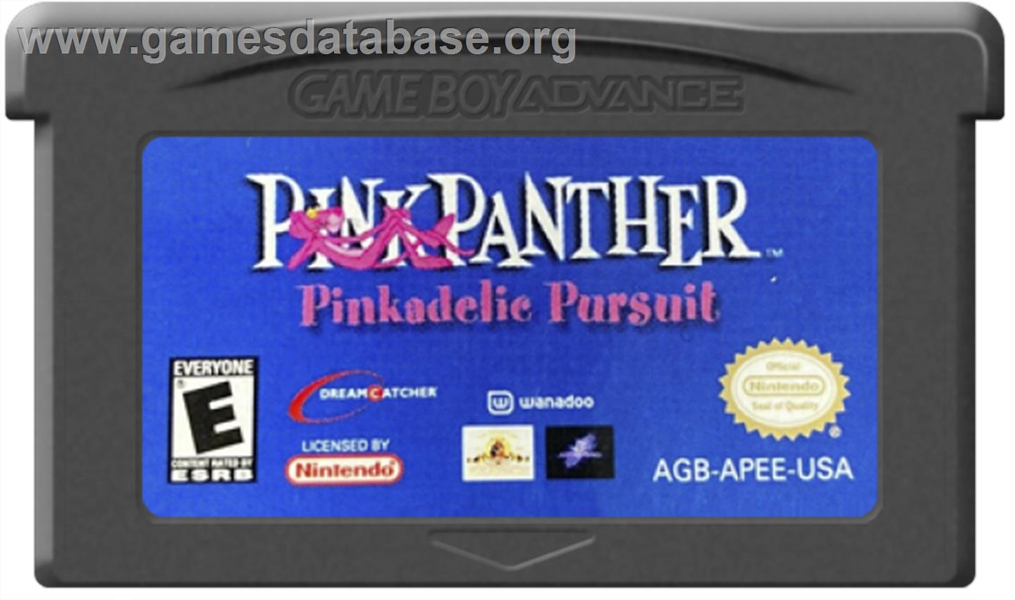 Pink Panther: Pinkadelic Pursuit - Nintendo Game Boy Advance - Artwork - Cartridge