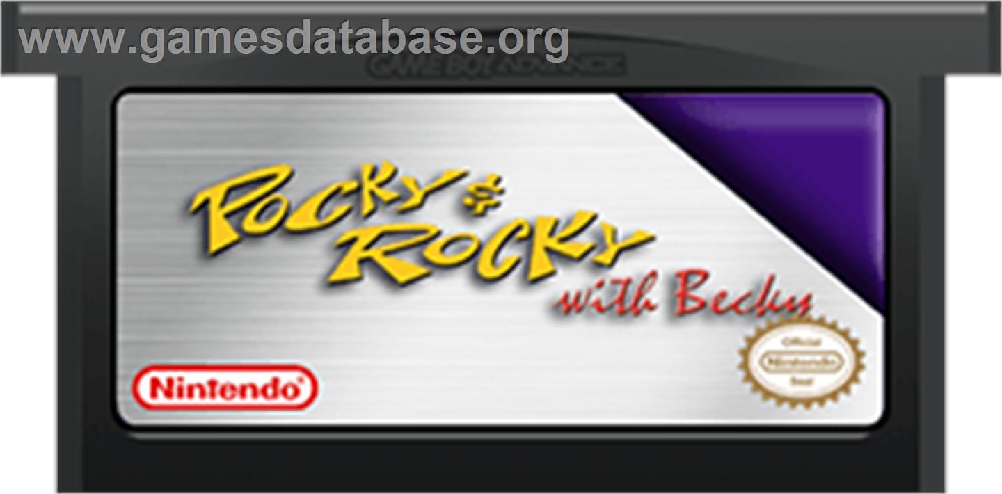 Pocky & Rocky with Becky - Nintendo Game Boy Advance - Artwork - Cartridge