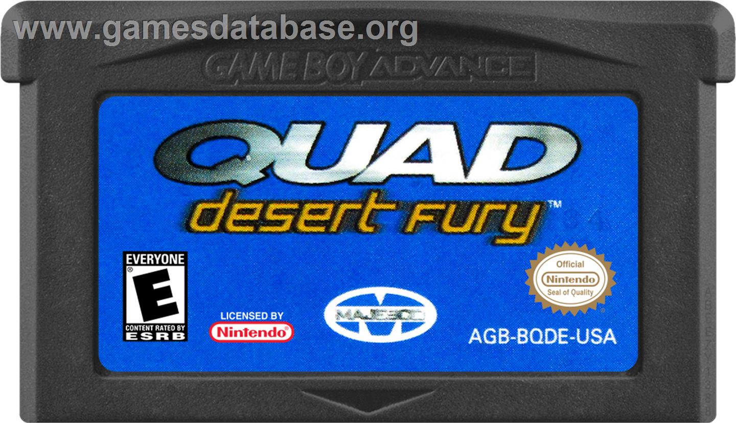 Quad Desert Fury - Nintendo Game Boy Advance - Artwork - Cartridge