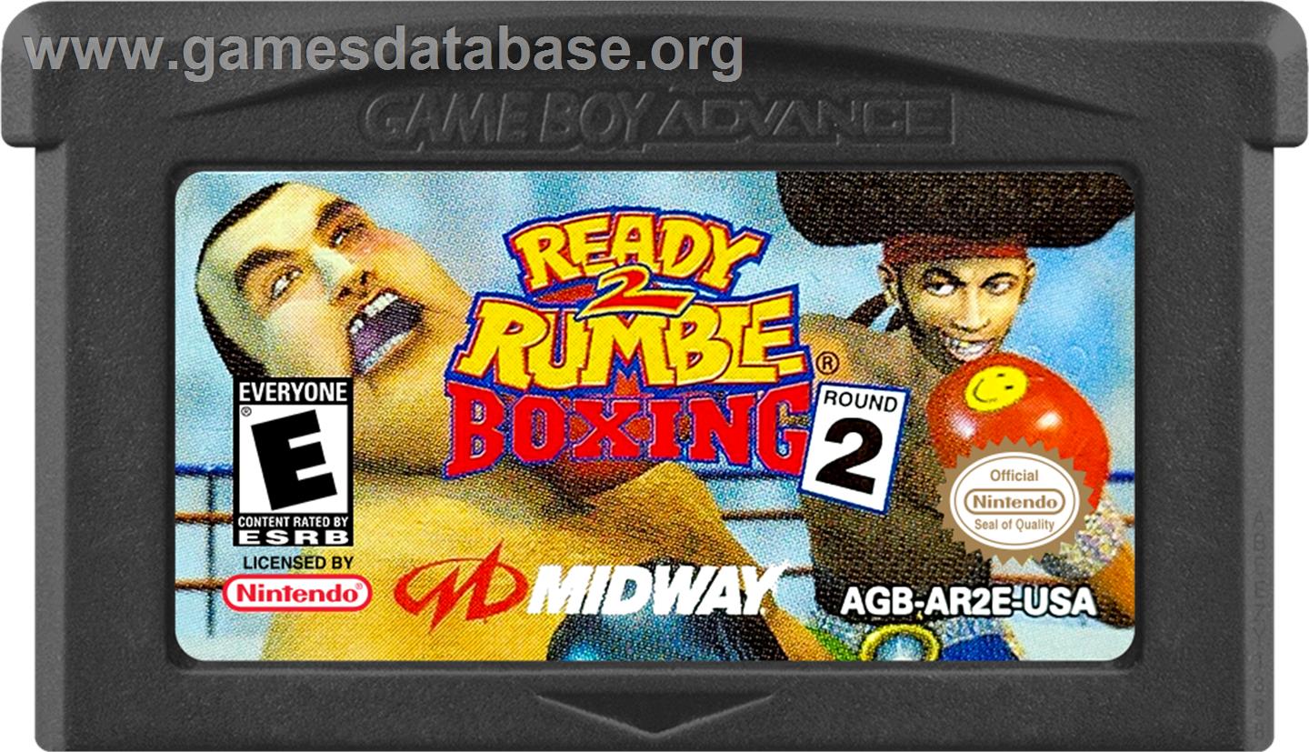 Ready 2 Rumble Boxing Round 2 - Nintendo Game Boy Advance - Artwork - Cartridge