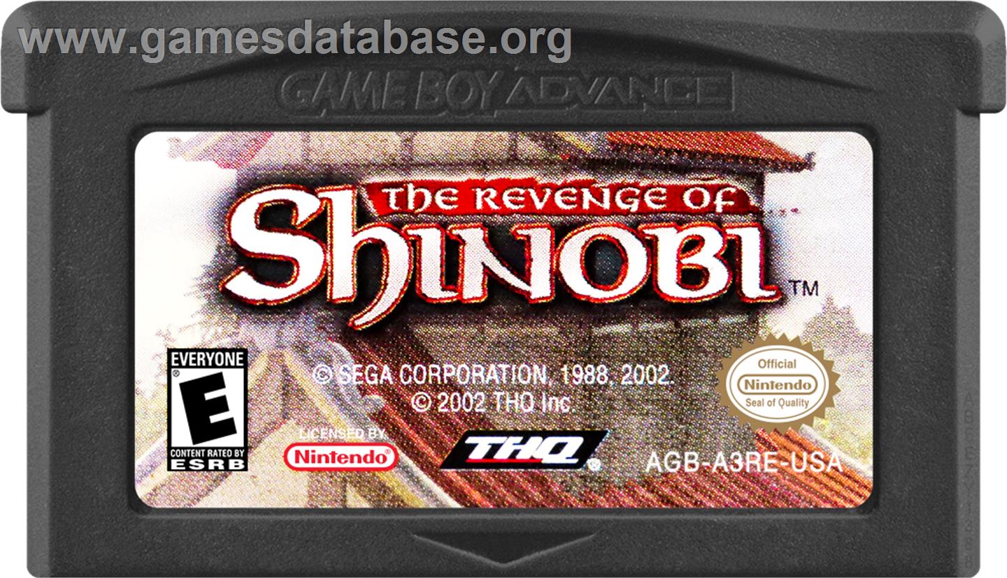 Revenge Of Shinobi, The - Nintendo Game Boy Advance - Artwork - Cartridge