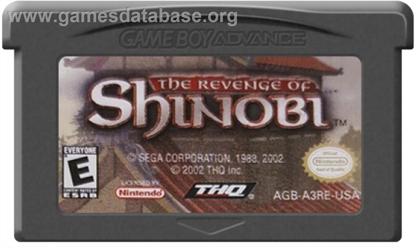 Revenge of Shinobi, The - Nintendo Game Boy Advance - Artwork - Cartridge