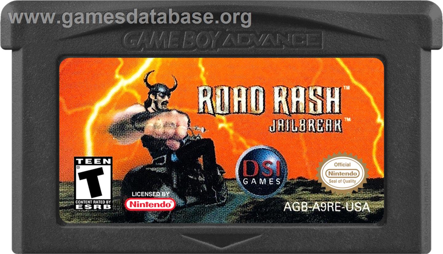 Road Rash - Jailbreak - Nintendo Game Boy Advance - Artwork - Cartridge