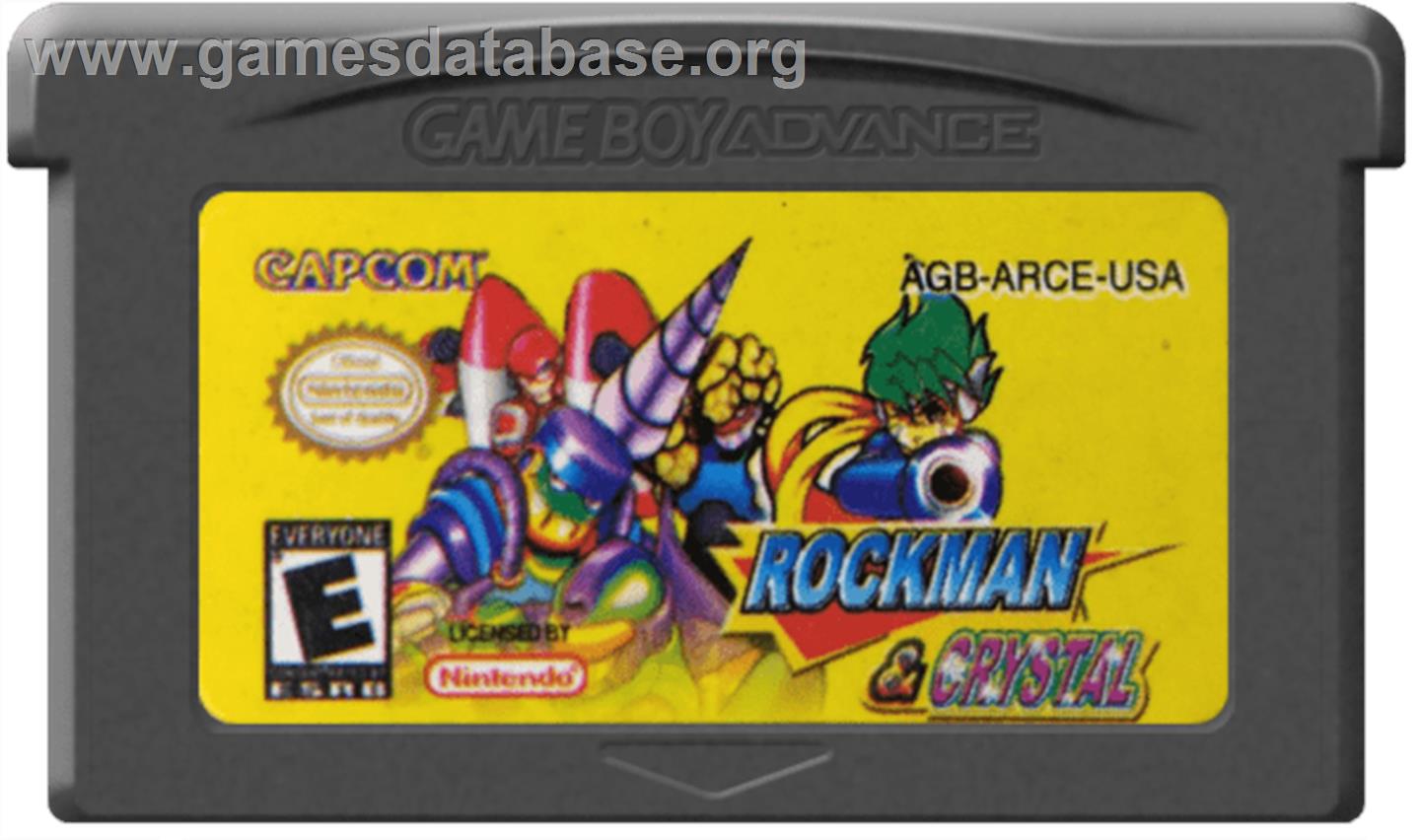 Rockman And Crystal - Nintendo Game Boy Advance - Artwork - Cartridge