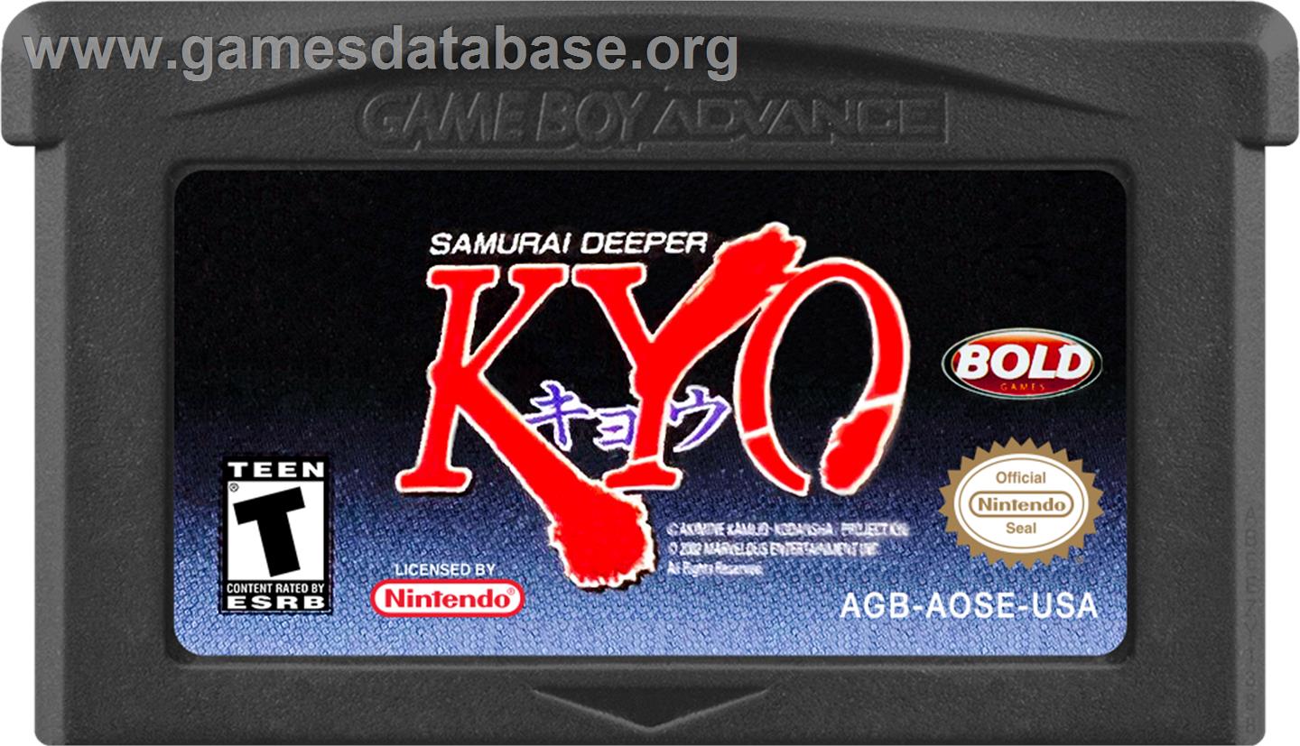 Samurai Deeper Kyo - Nintendo Game Boy Advance - Artwork - Cartridge