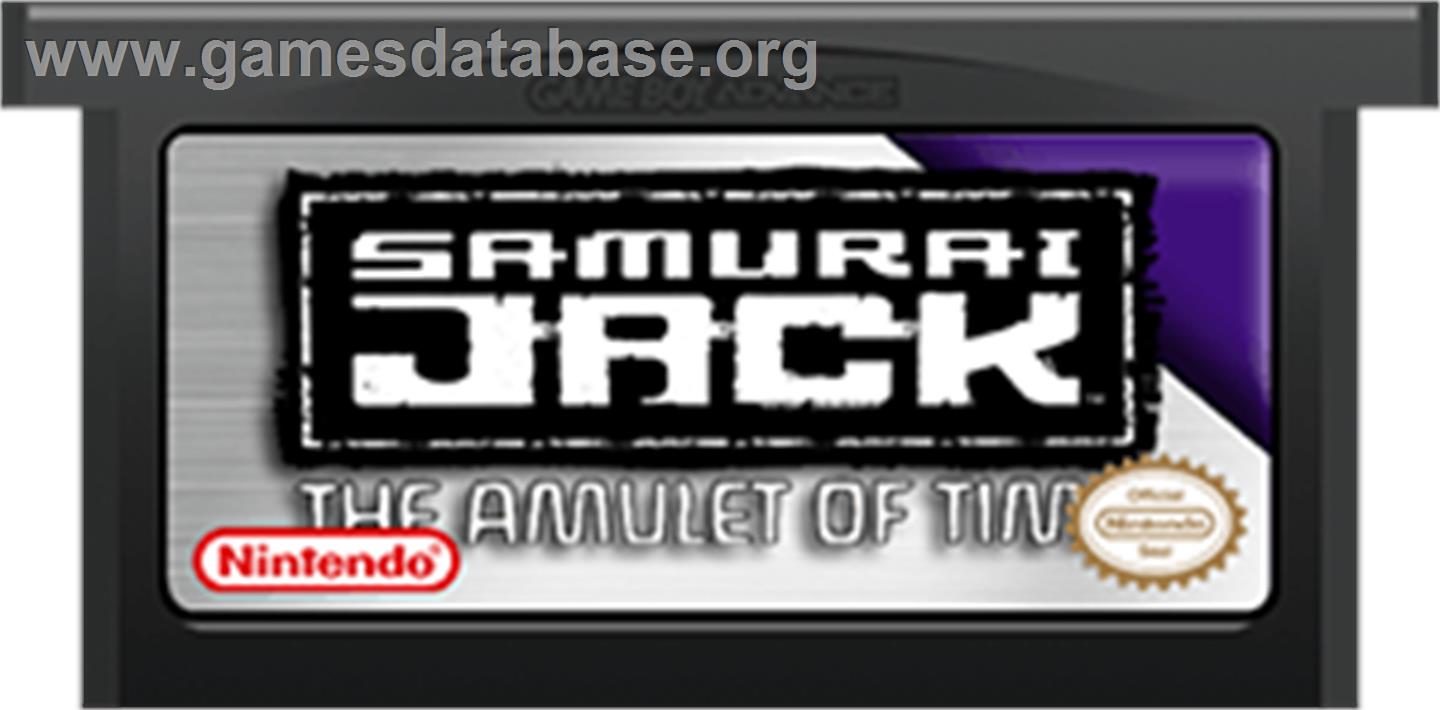 Samurai Jack: The Amulet of Time - Nintendo Game Boy Advance - Artwork - Cartridge