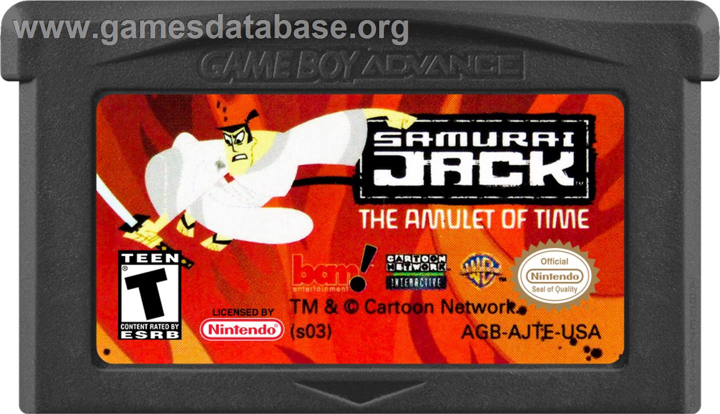 Samurai Jack - The Amulet Of Time - Nintendo Game Boy Advance - Artwork - Cartridge