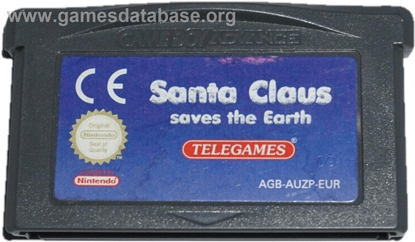 Santa Claus Saves The Earth - Nintendo Game Boy Advance - Artwork - Cartridge