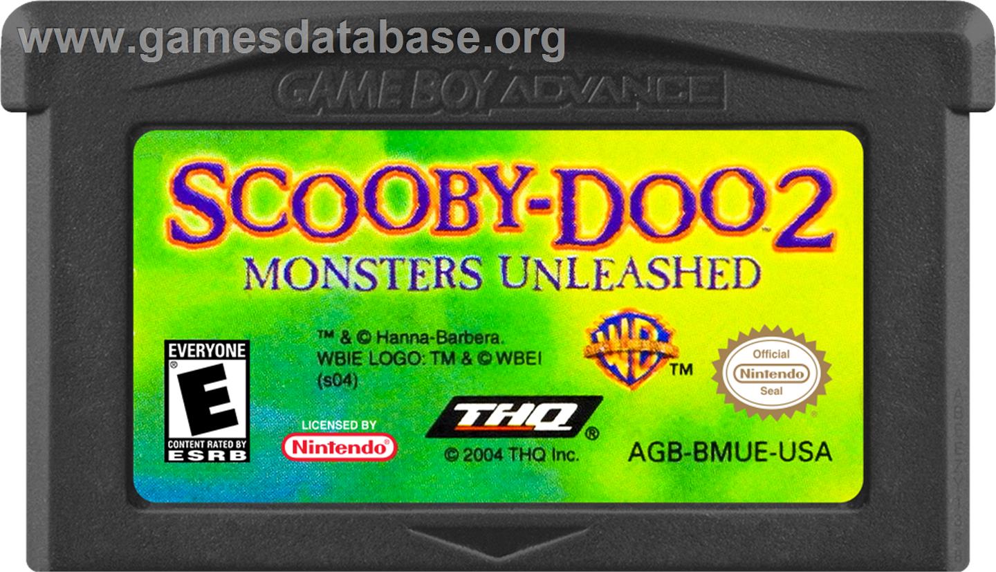Scooby-doo 2 - Monsters Unleashed - Nintendo Game Boy Advance - Artwork - Cartridge