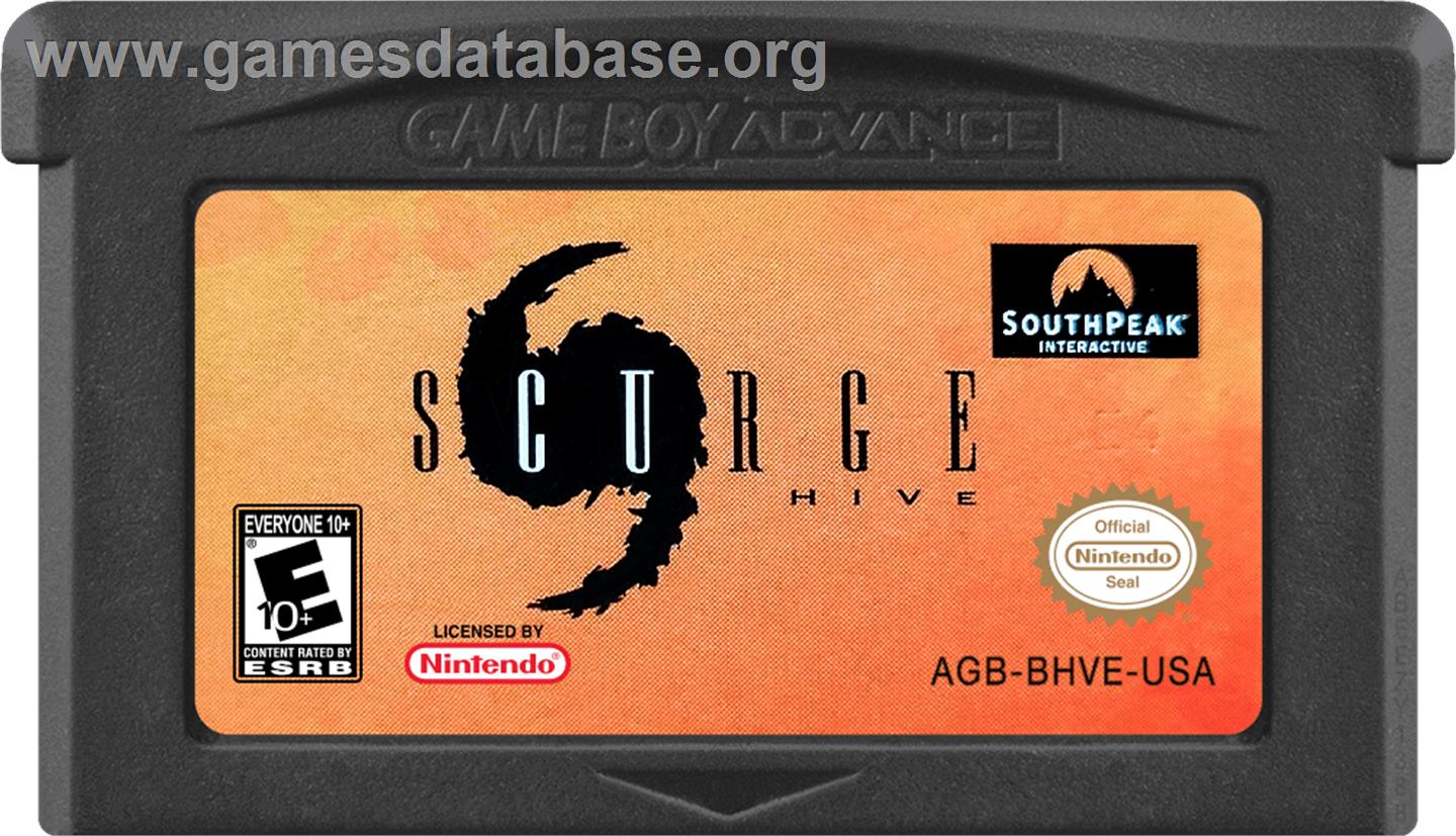 Scurge Hive - Nintendo Game Boy Advance - Artwork - Cartridge