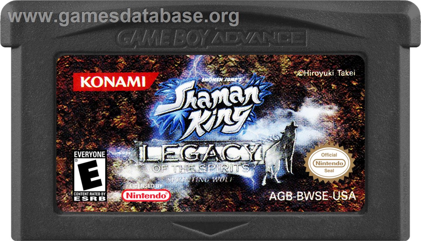 Shaman King - Legacy Of The Spirits - Sprinting Wolf - Nintendo Game Boy Advance - Artwork - Cartridge