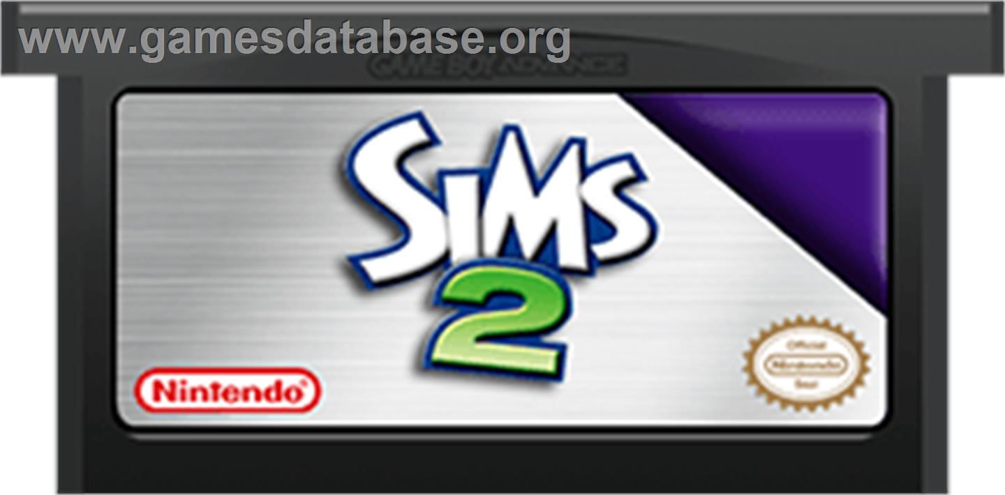 Sims 2 - Nintendo Game Boy Advance - Artwork - Cartridge