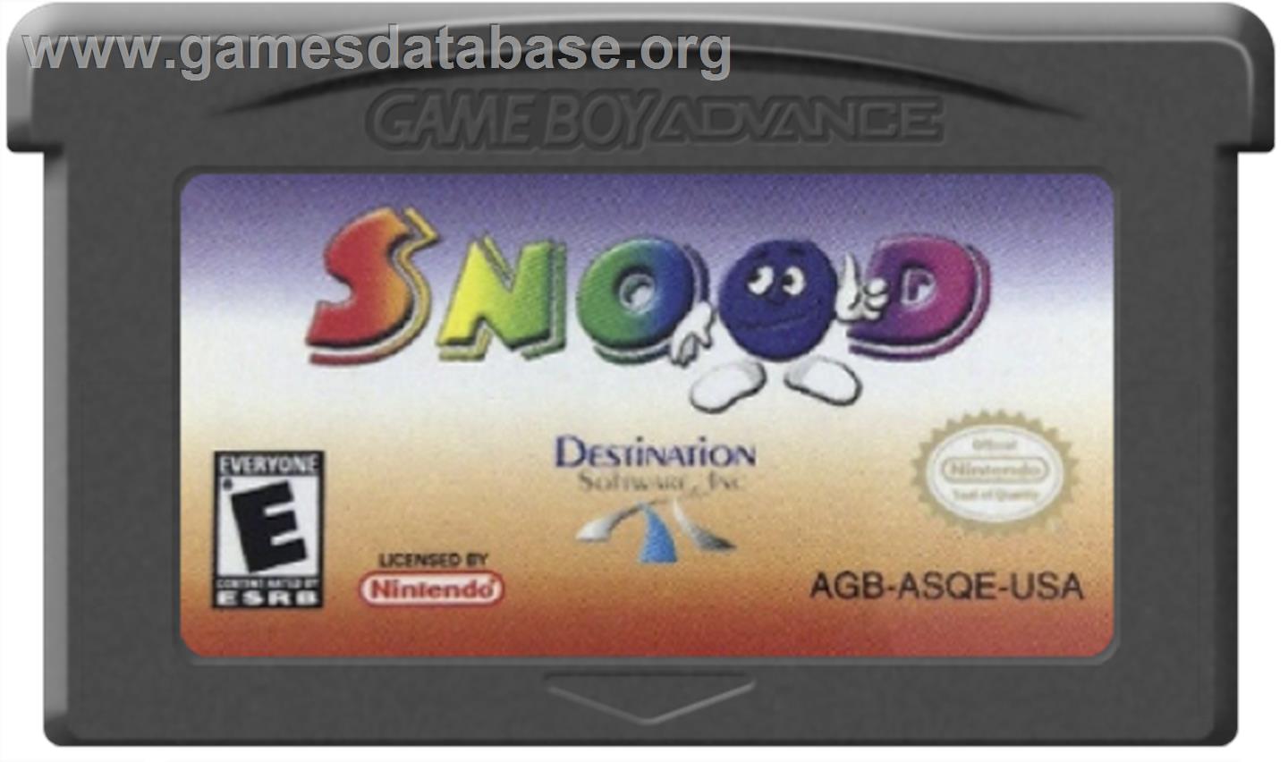 Snood - Nintendo Game Boy Advance - Artwork - Cartridge