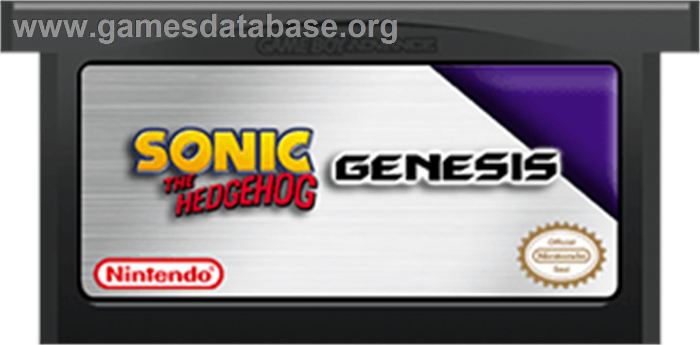 Sonic The Hedgehog - Nintendo Game Boy Advance - Artwork - Cartridge