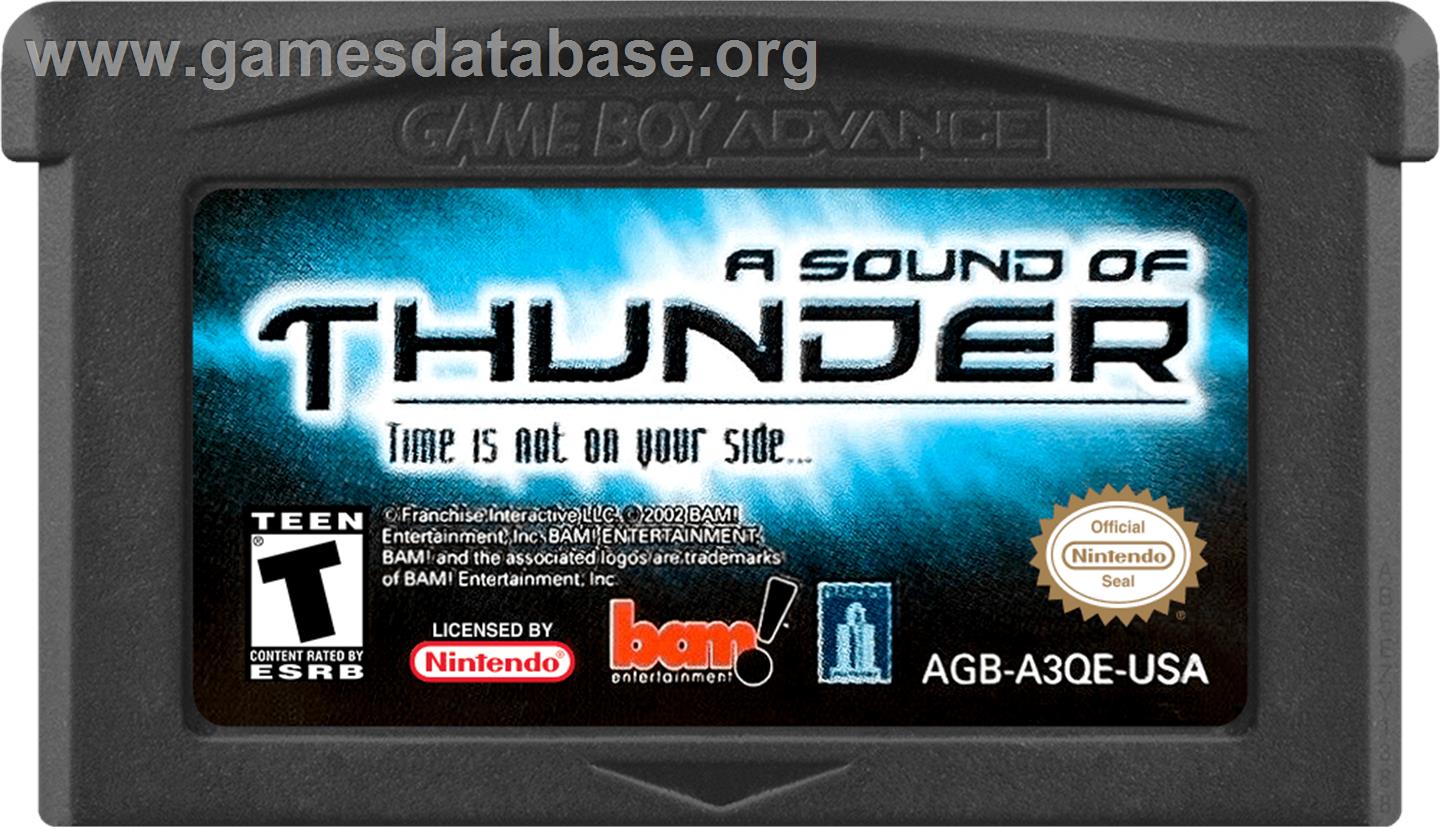 Sound Of Thunder, A - Nintendo Game Boy Advance - Artwork - Cartridge