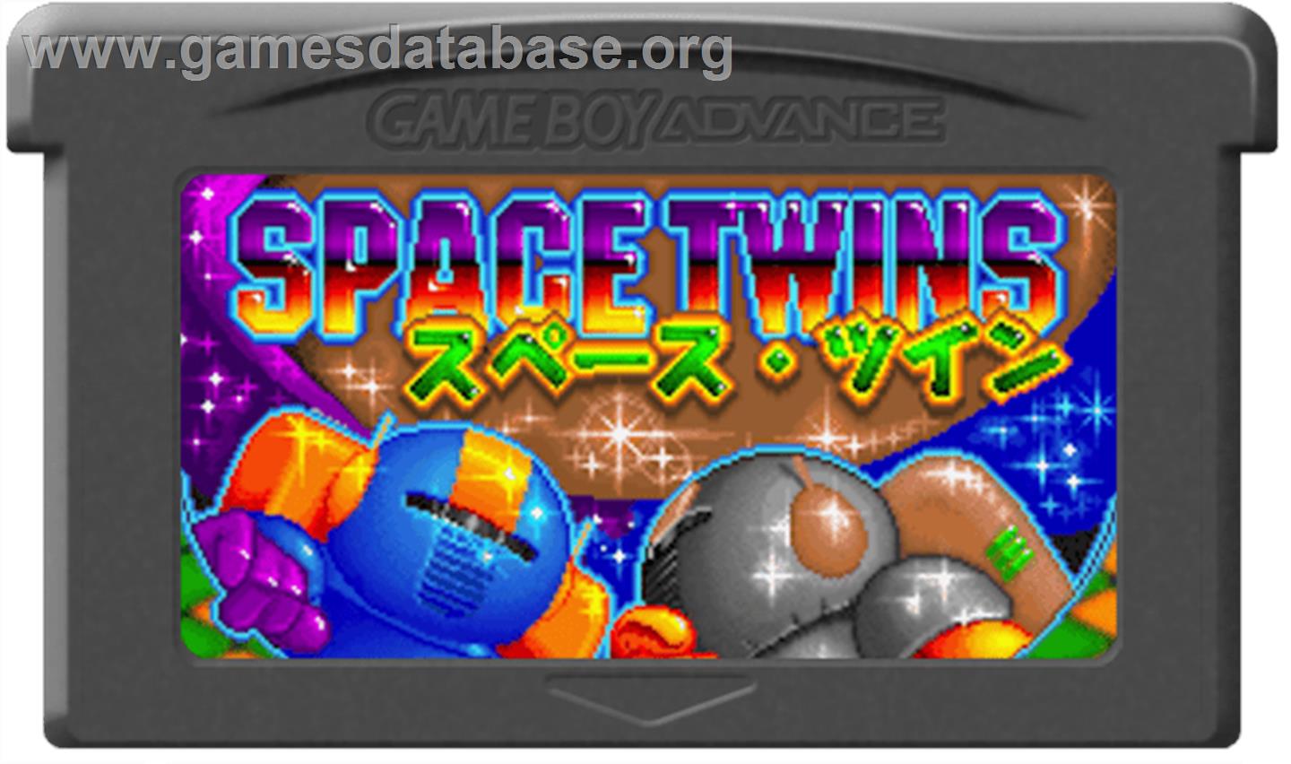 Space Twins - Nintendo Game Boy Advance - Artwork - Cartridge