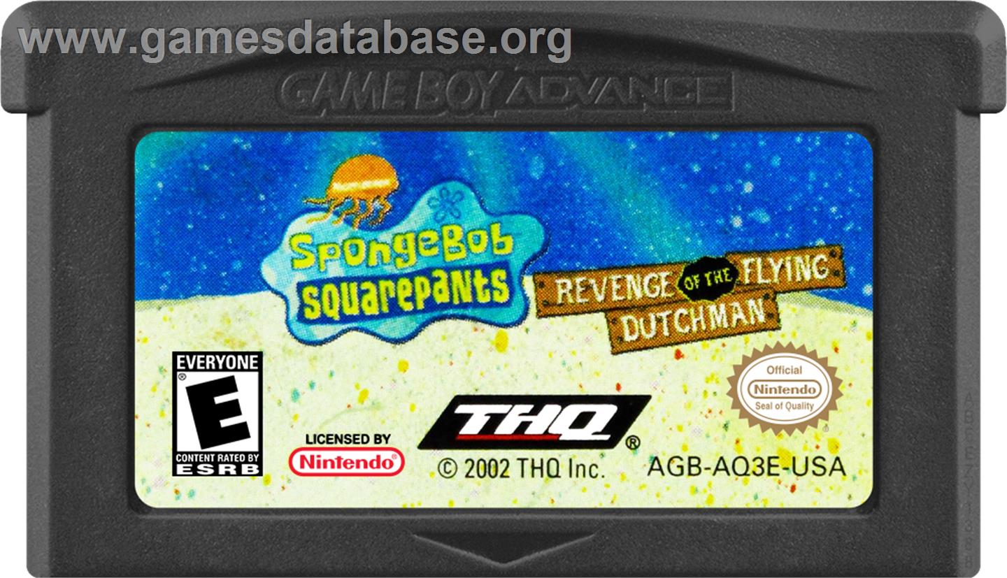 Spongebob Squarepants - Revenge Of The Flying Dutchman - Nintendo Game Boy Advance - Artwork - Cartridge