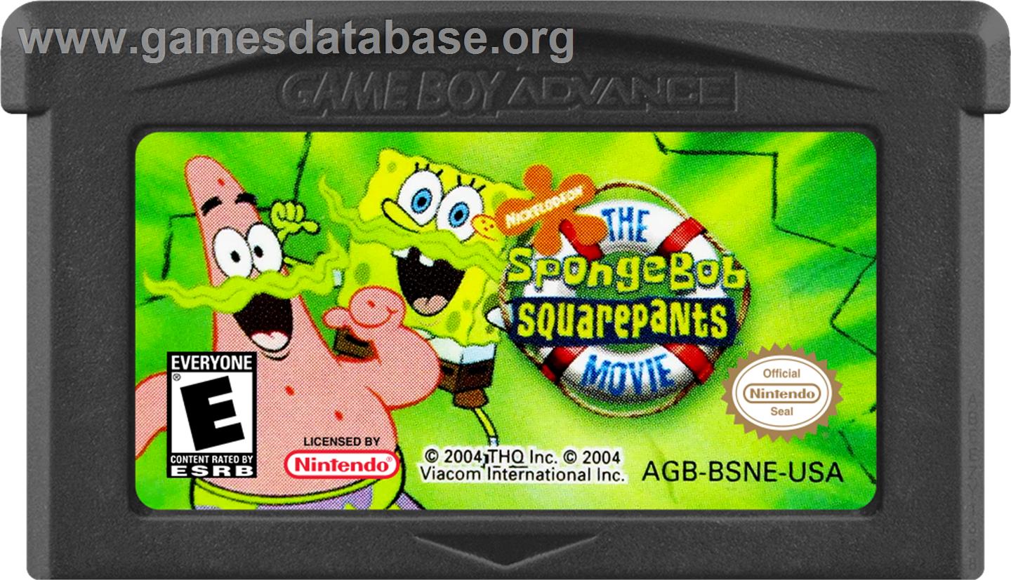 Spongebob Squarepants Movie, The - Nintendo Game Boy Advance - Artwork - Cartridge