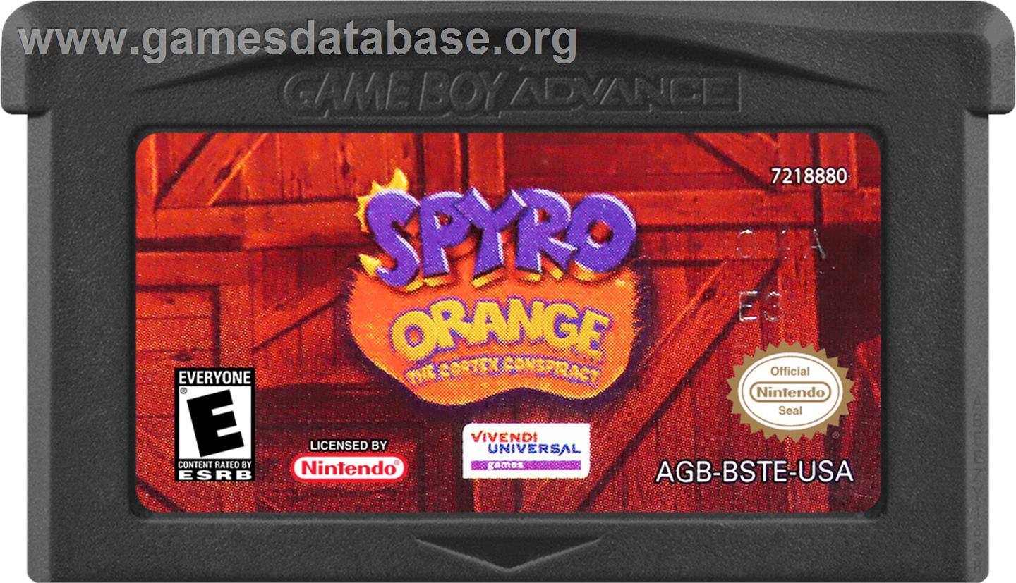 Spyro - Fusion - Nintendo Game Boy Advance - Artwork - Cartridge