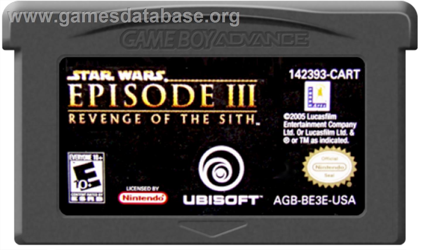 Star Wars: Episode III - Revenge of the Sith - Nintendo Game Boy Advance - Artwork - Cartridge