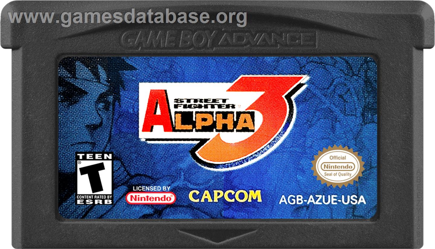 Street Fighter Alpha 3 - Nintendo Game Boy Advance - Artwork - Cartridge
