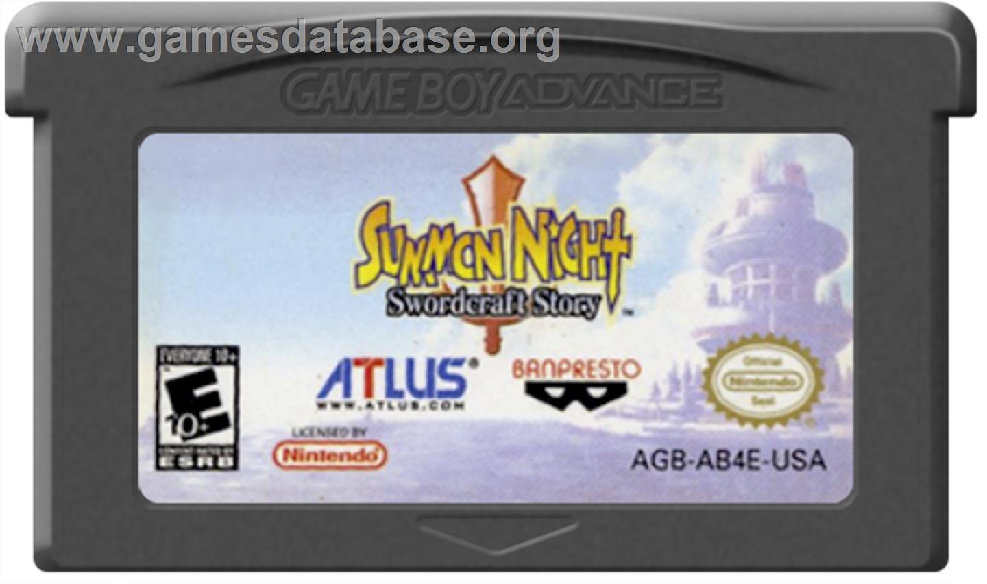 Summon Night Craft Sword Monogatari: Hajimari no Ishi - Nintendo Game Boy Advance - Artwork - Cartridge