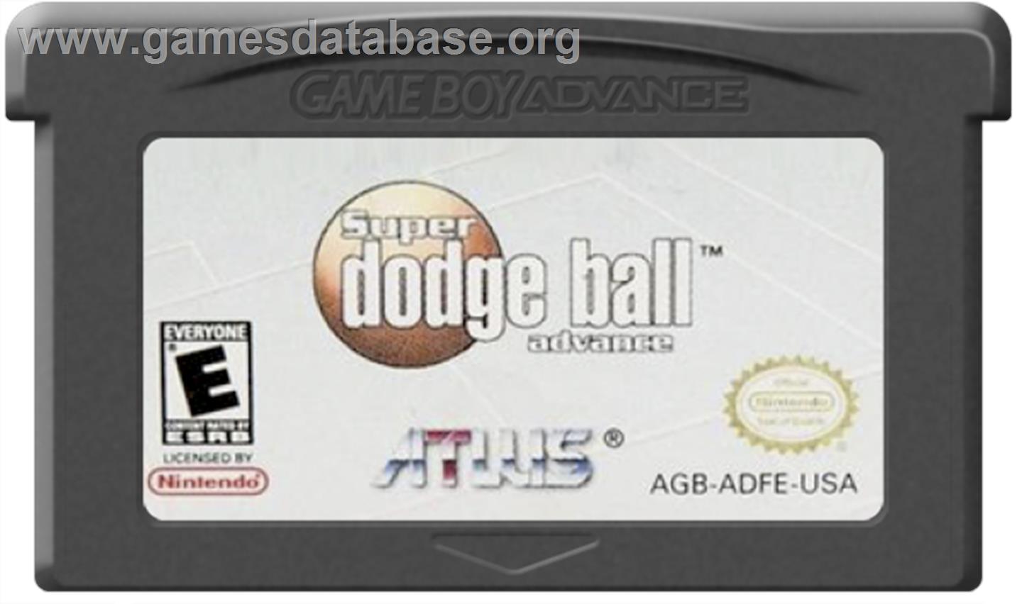 Super Dodge Ball Advance - Nintendo Game Boy Advance - Artwork - Cartridge