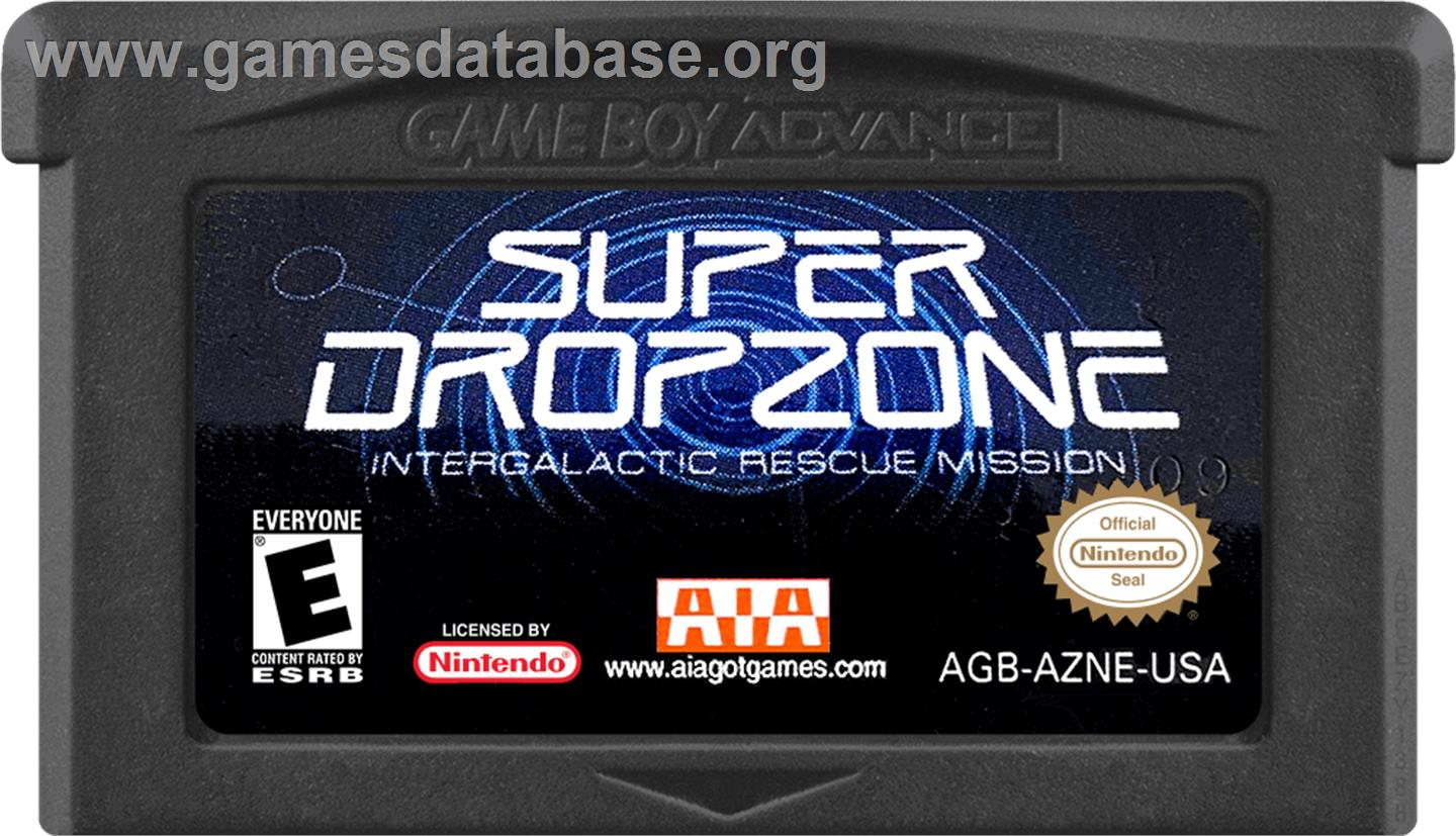 Super Dropzone - Intergalactic Rescue Mission - Nintendo Game Boy Advance - Artwork - Cartridge