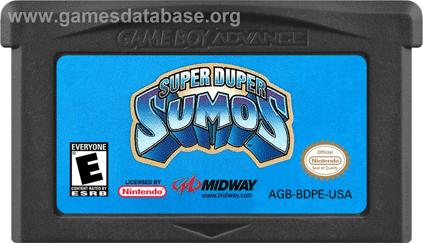 Super Duper Sumos - Nintendo Game Boy Advance - Artwork - Cartridge