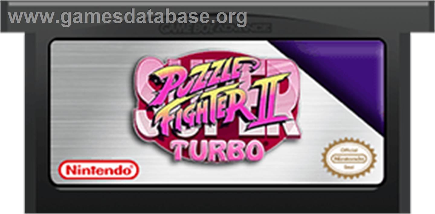 Super Puzzle Fighter II Turbo - Nintendo Game Boy Advance - Artwork - Cartridge