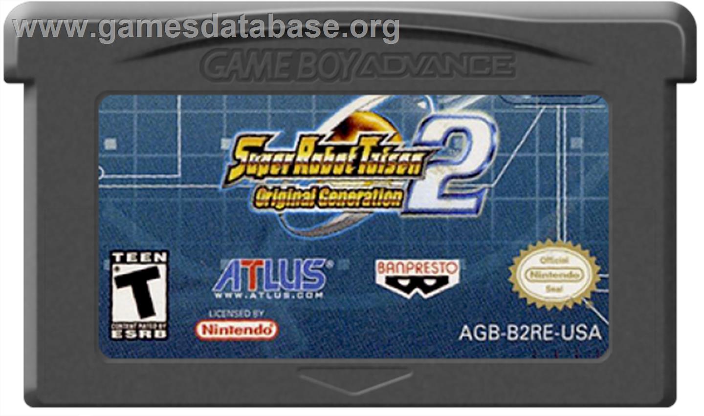 Super Robot Wars: Original Generation 2 - Nintendo Game Boy Advance - Artwork - Cartridge