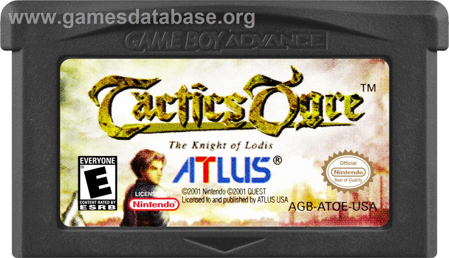 Tactics Ogre - The Knight Of Lodis - Nintendo Game Boy Advance - Artwork - Cartridge