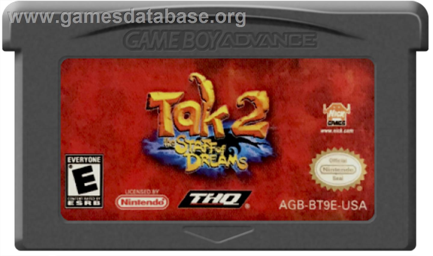 Tak 2: The Staff of Dreams - Nintendo Game Boy Advance - Artwork - Cartridge