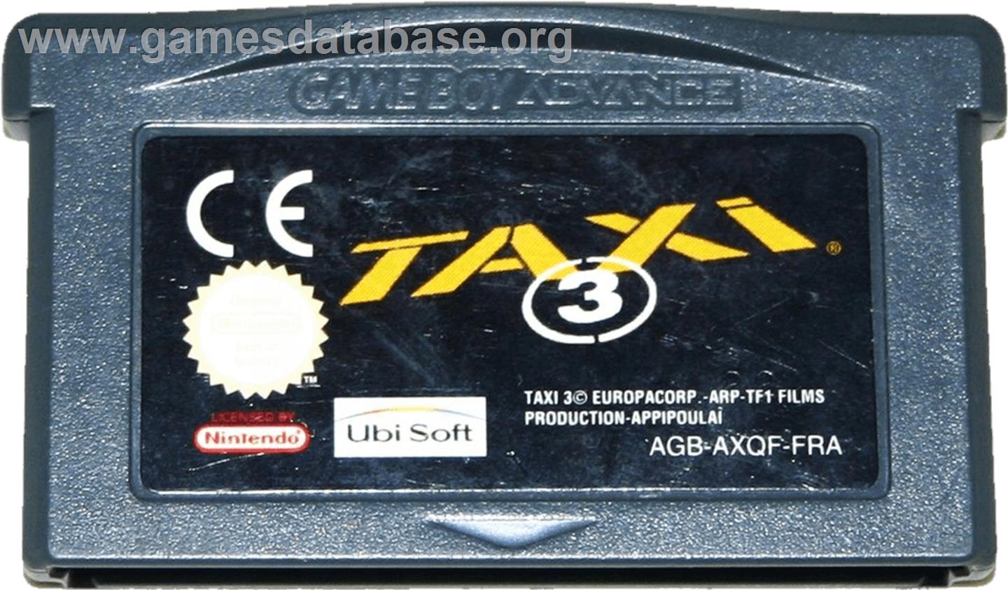 Taxi 3 - Nintendo Game Boy Advance - Artwork - Cartridge
