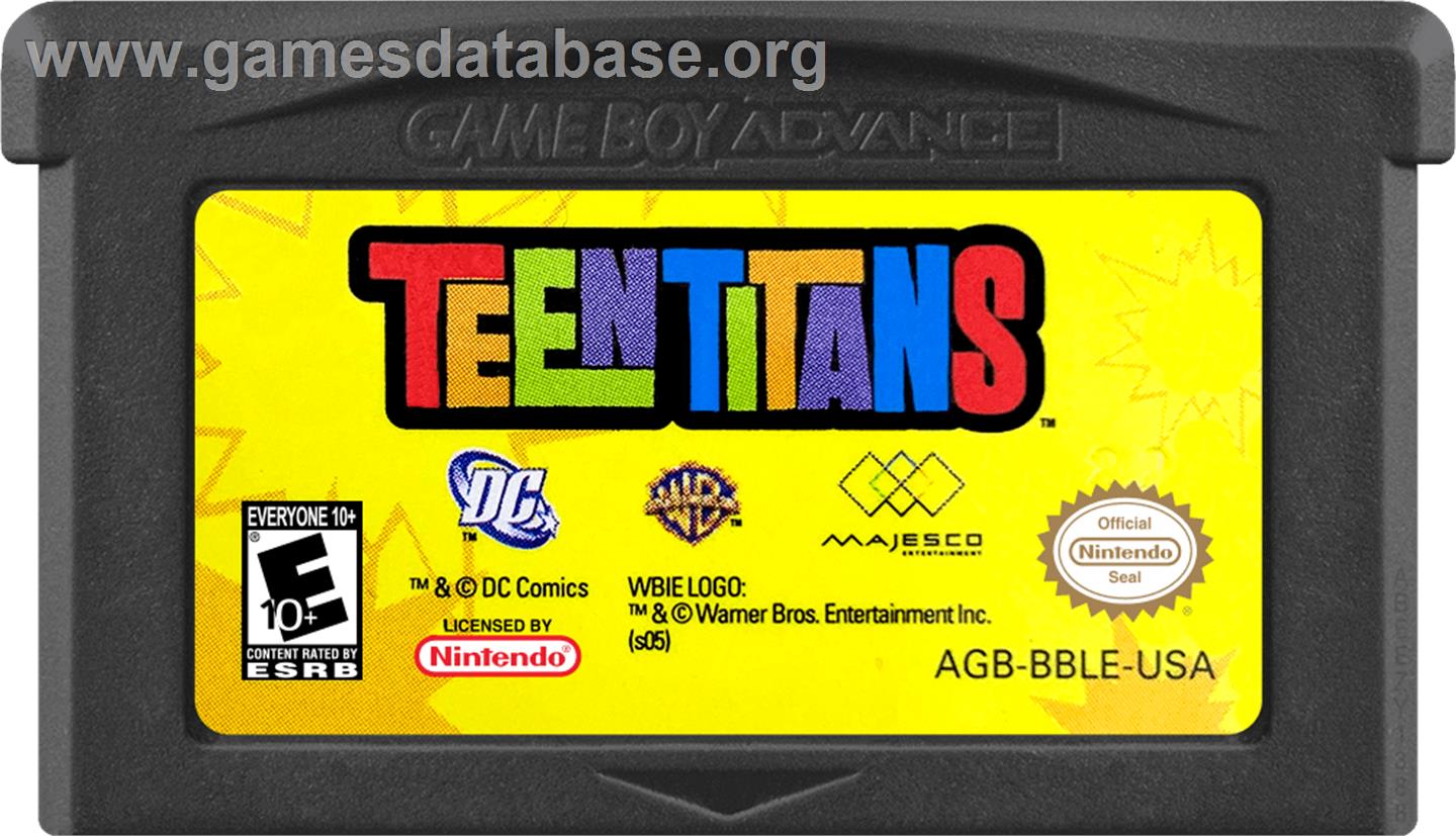 Teen Titans - Nintendo Game Boy Advance - Artwork - Cartridge