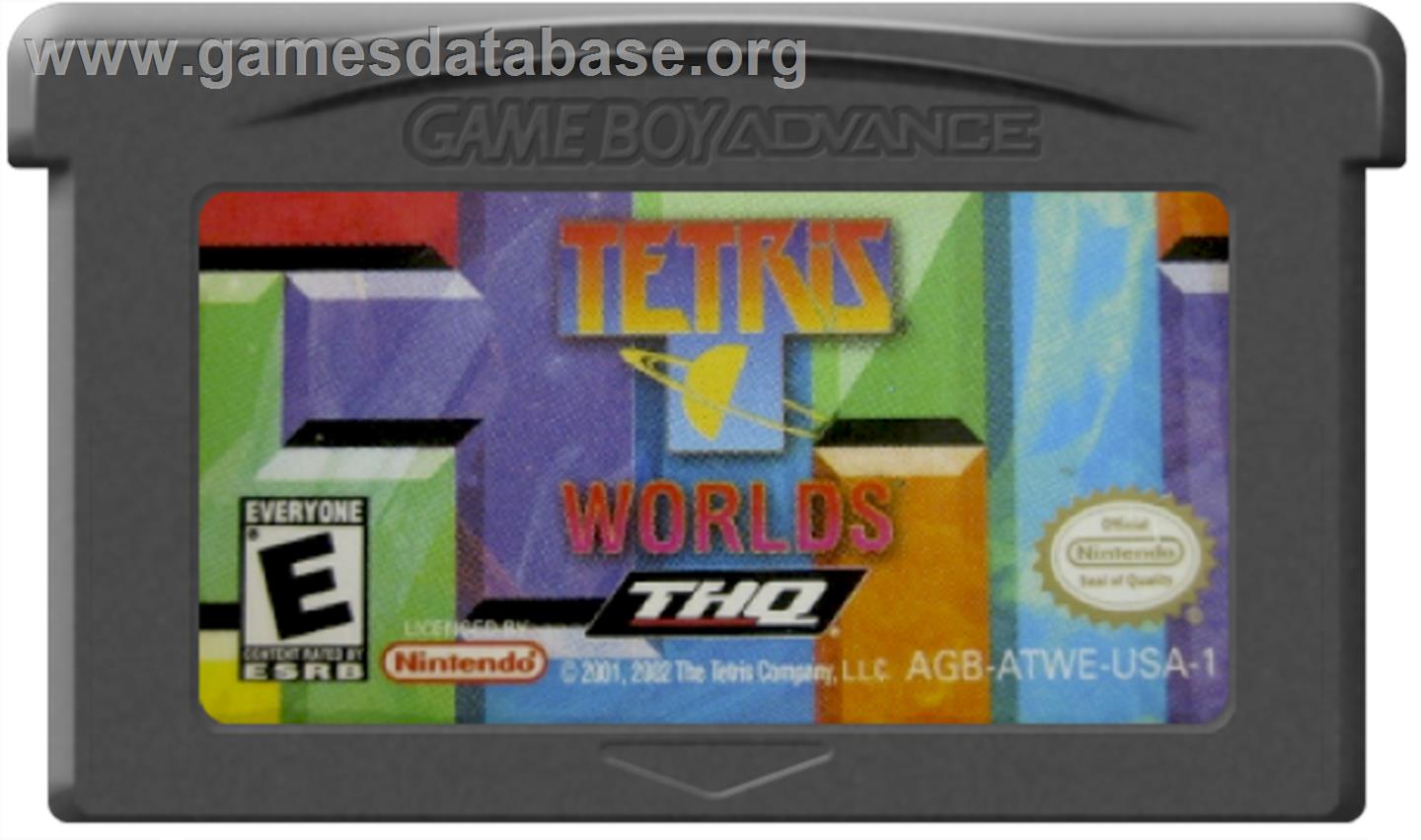 Tetris Worlds - Nintendo Game Boy Advance - Artwork - Cartridge