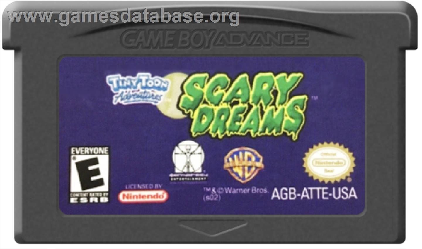 Tiny Toon Adventures: Buster's Bad Dream - Nintendo Game Boy Advance - Artwork - Cartridge