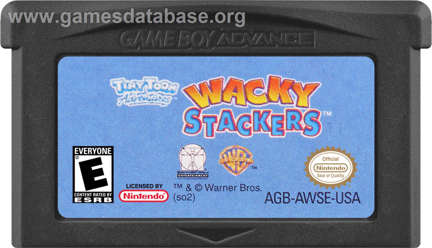 Tiny Toon Adventures - Wacky Stackers - Nintendo Game Boy Advance - Artwork - Cartridge