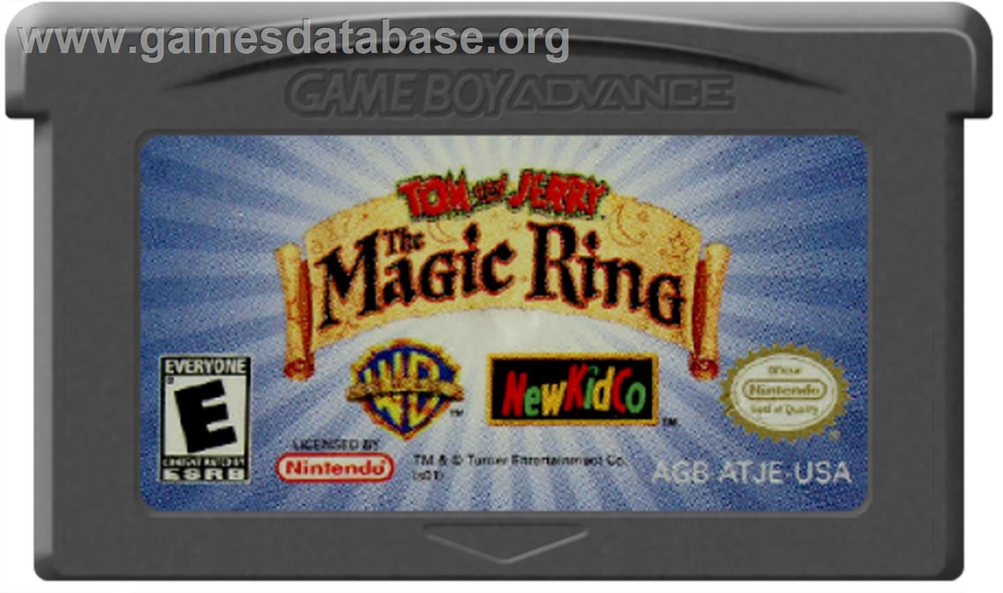 Tom and Jerry: The Magic Ring - Nintendo Game Boy Advance - Artwork - Cartridge