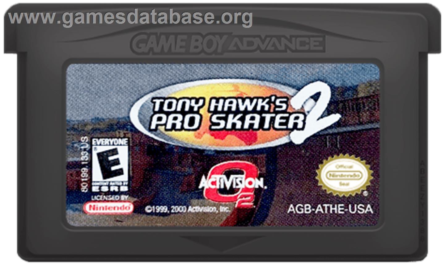 Tony Hawk's Pro Skater 2 - Nintendo Game Boy Advance - Artwork - Cartridge
