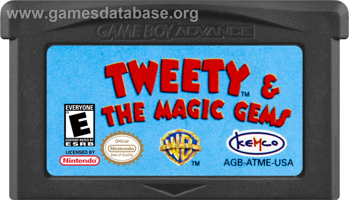 Tweety And The Magic Gems - Nintendo Game Boy Advance - Artwork - Cartridge