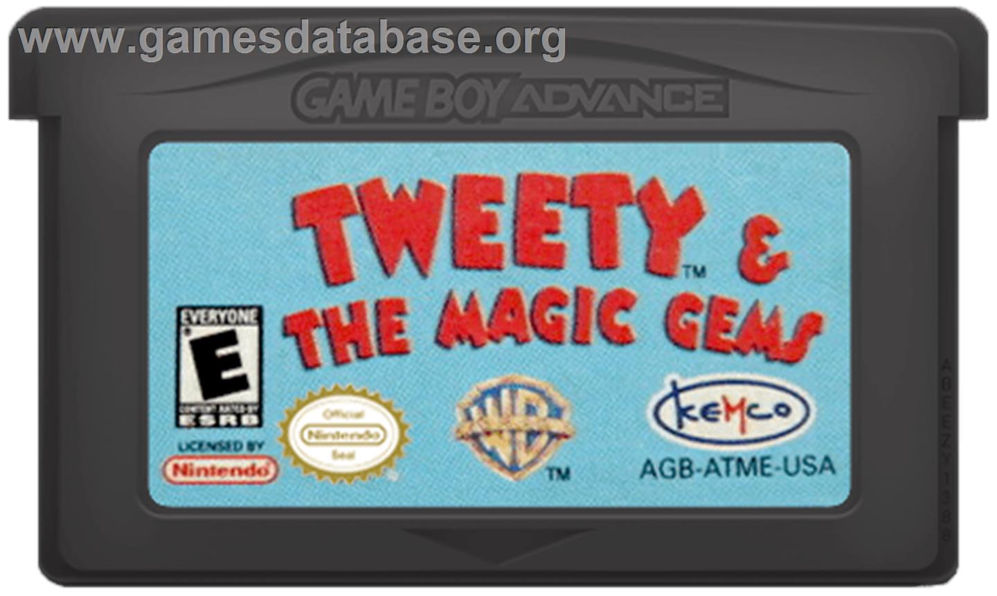 Tweety and the Magic Gems - Nintendo Game Boy Advance - Artwork - Cartridge