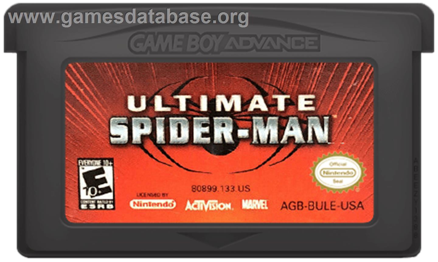 Ultimate Spider-man - Nintendo Game Boy Advance - Artwork - Cartridge