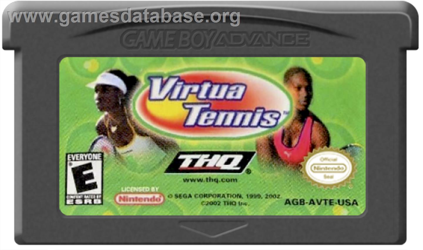 Virtua Tennis - Nintendo Game Boy Advance - Artwork - Cartridge