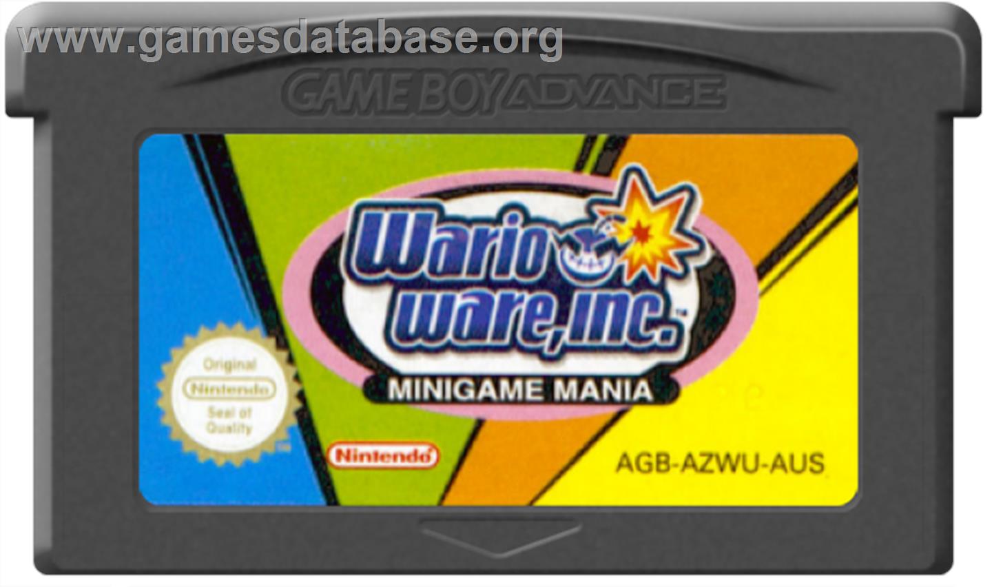 WarioWare, Inc.: Mega Microgame$ - Nintendo Game Boy Advance - Artwork - Cartridge