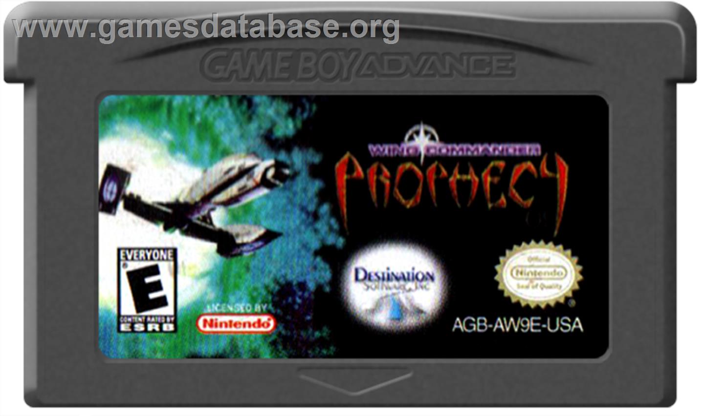 Wing Commander: Prophecy - Nintendo Game Boy Advance - Artwork - Cartridge