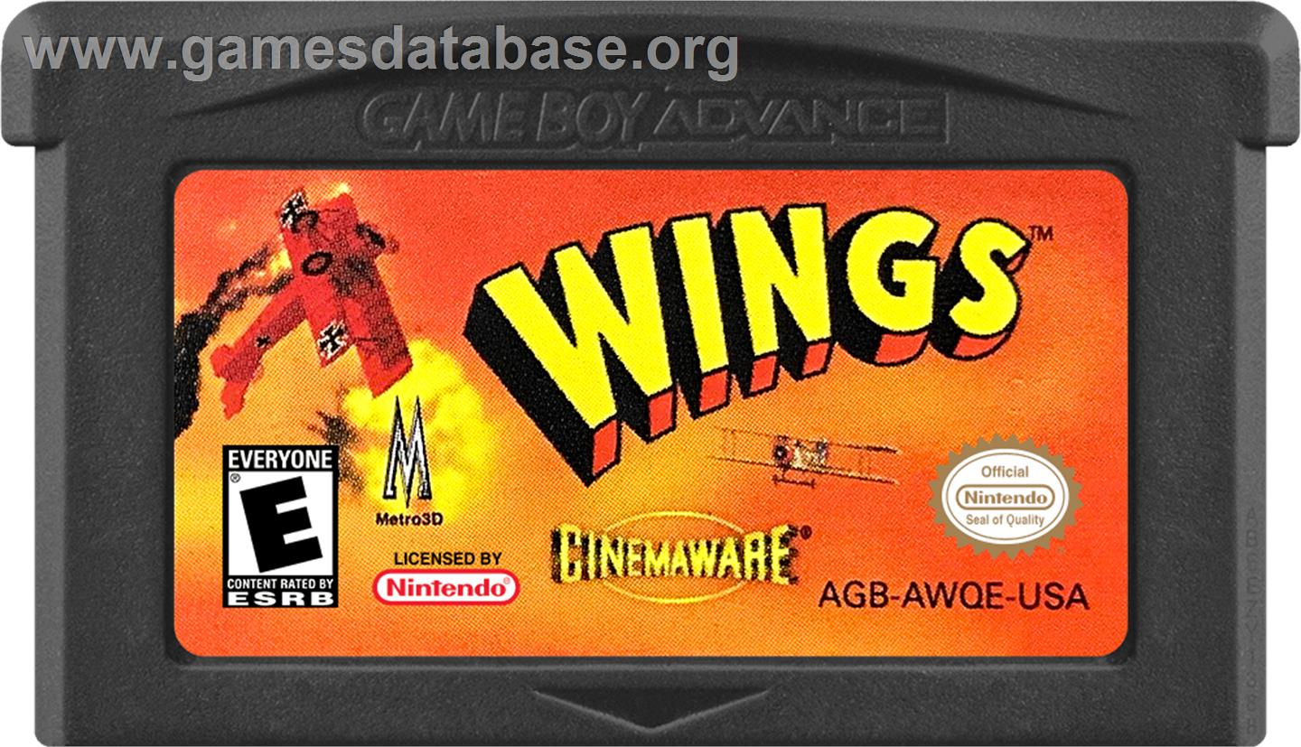 Wings - Nintendo Game Boy Advance - Artwork - Cartridge