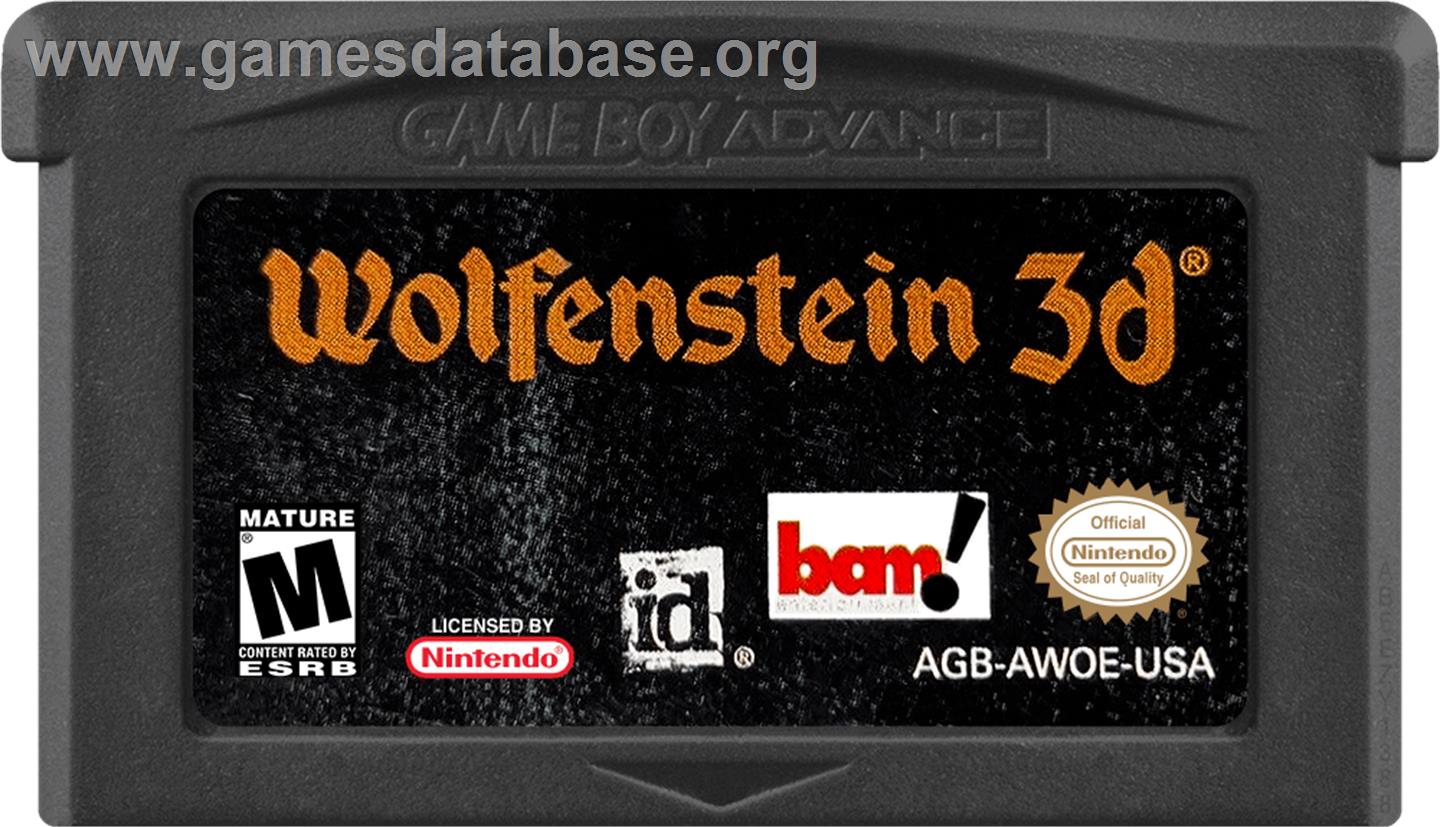 Wolfenstein 3D - Nintendo Game Boy Advance - Artwork - Cartridge