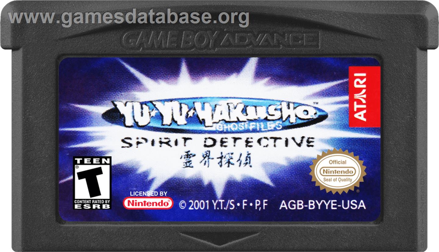 Yu Yu Hakusho - Ghost Files - Spirit Detective - Nintendo Game Boy Advance - Artwork - Cartridge