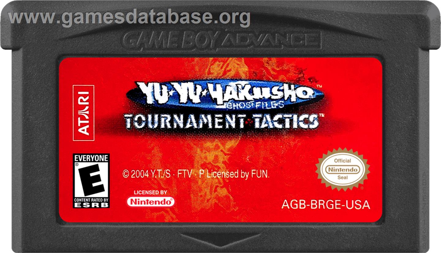 Yu Yu Hakusho - Ghost Files - Tournament Tactics - Nintendo Game Boy Advance - Artwork - Cartridge